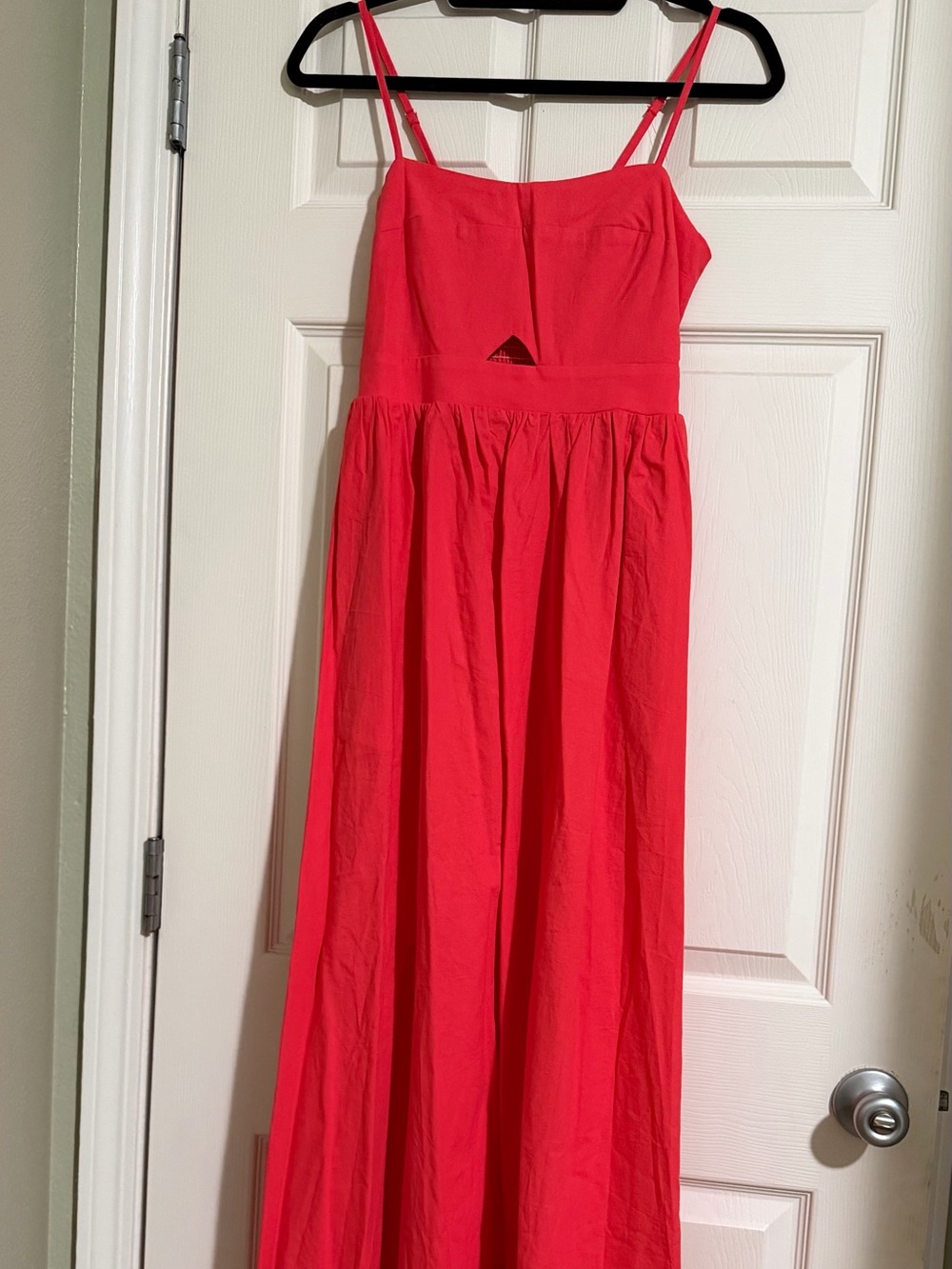 Commense Coral Maxi dress with Spaghetti Straps